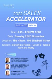 Gallery Homes Exclusive Sales Accelerator Event Brisbane