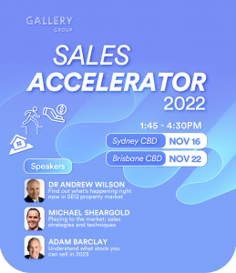 Gallery Homes Exclusive Sales Accelerator Event Sydney and Brisbane