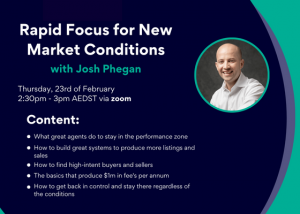 [Training] Josh Phegan: Rapid Focus for New Market Conditions